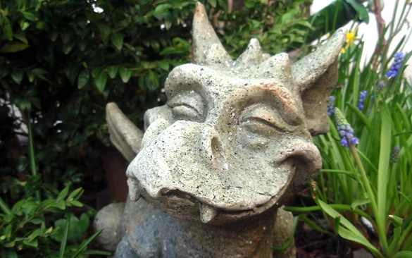 Steindrache auf Burg Bilstein, Foto: Susanne Thomas