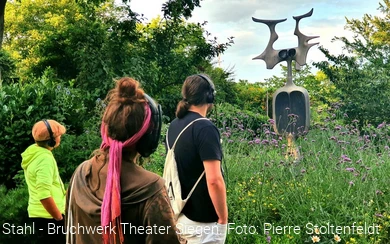 Audiowalk Rostiger Stahl - Bruchwerk Theater Siegen. Foto: Pierre Stoltenfeldt