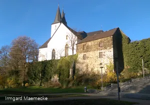 Stadtmauer Iserlohn mit Oberster Stadtkirche